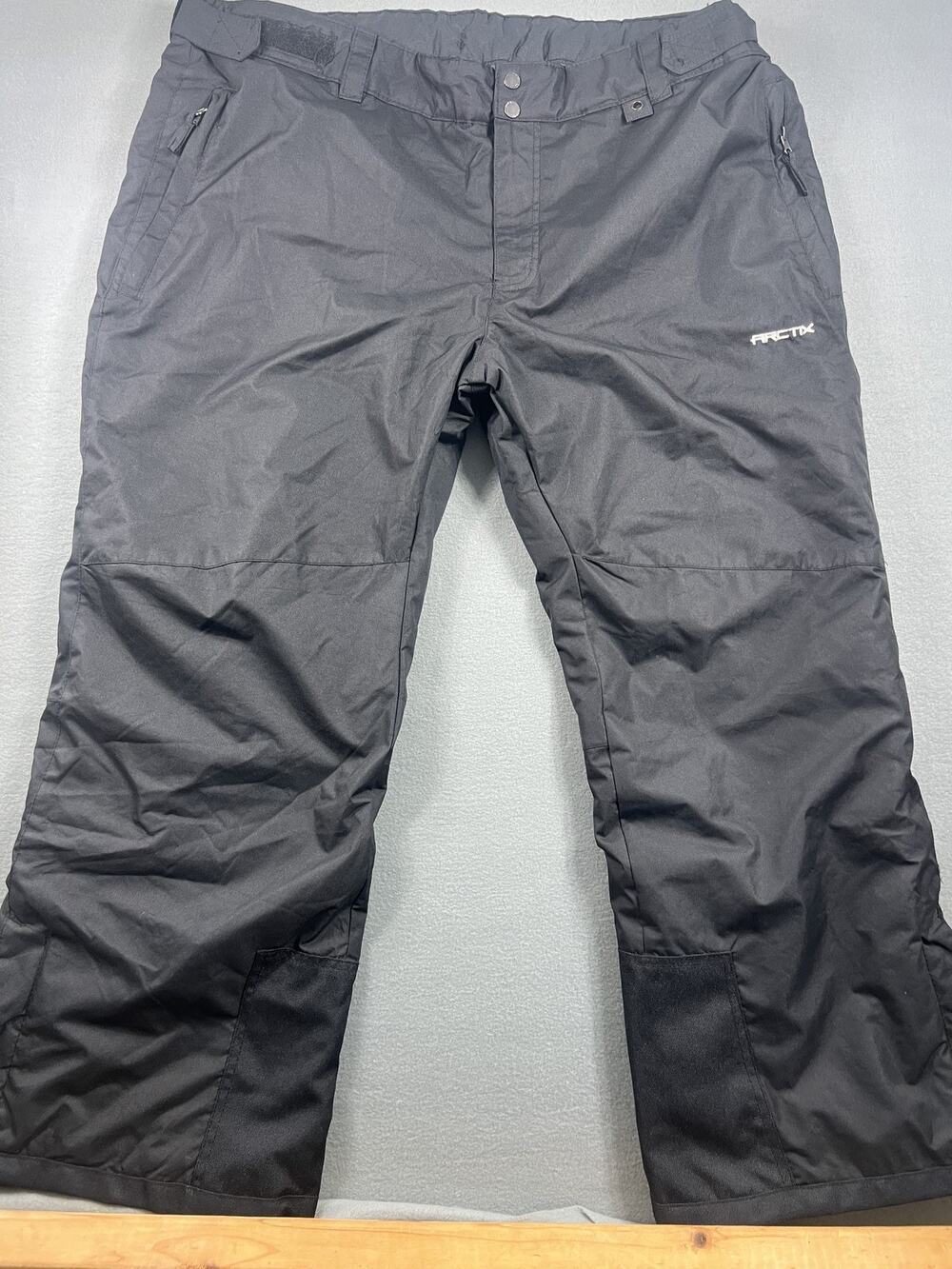 ARCTIX Men's 2XL Waterproof Insulated Black Ski Pants for Winter Sports